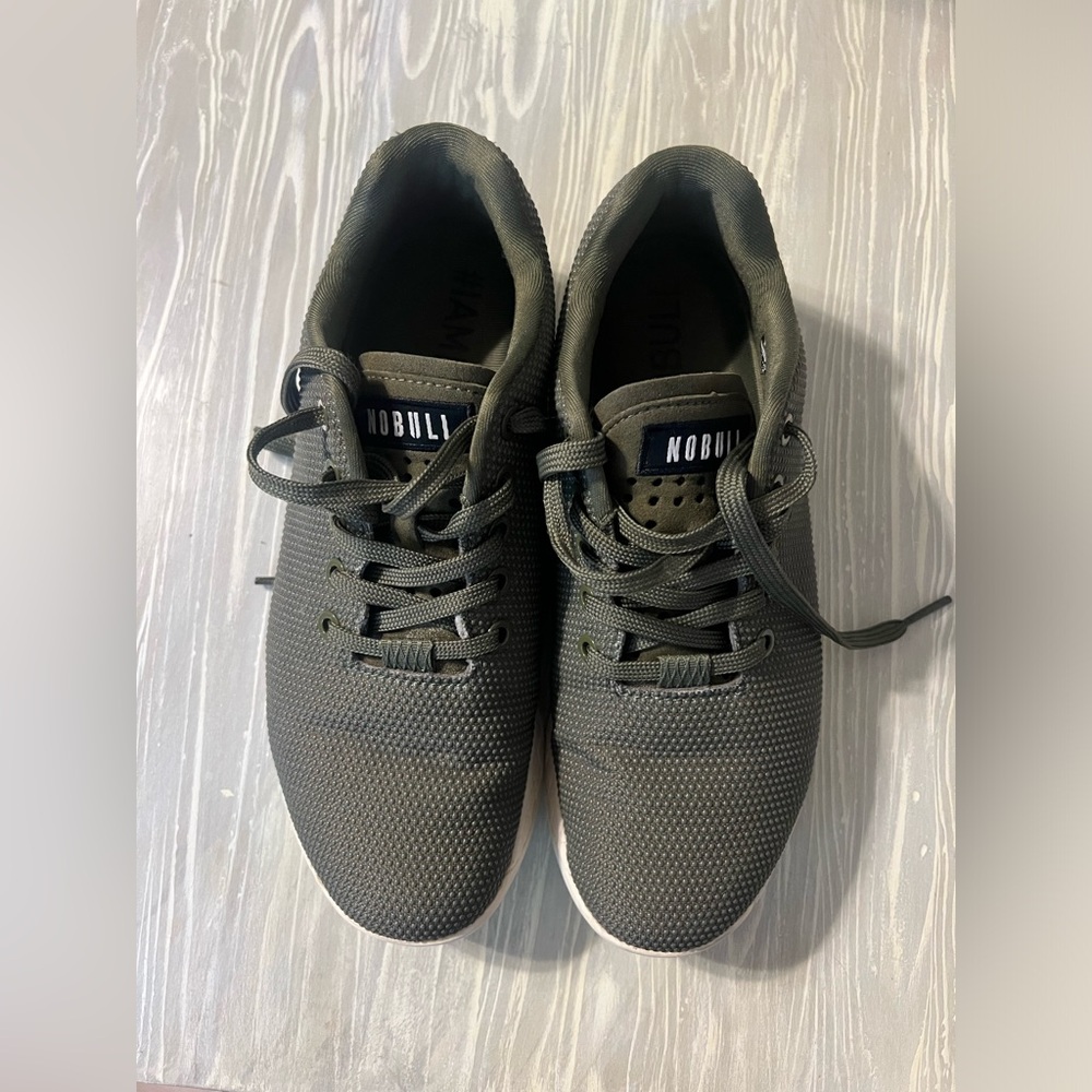 NOBULL Shoes - Green, with white trim - Women’s size 9